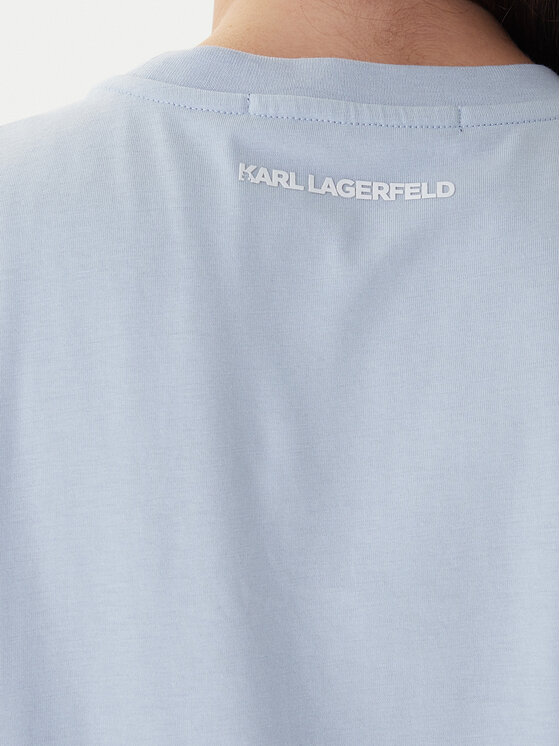 KARL LAGERFELD KARL LAGERFELD Тишърт A1W17128 Светлосиньо Regular Fit