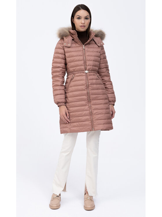 Tiffi Tiffi Kurtka damska PUMORI Brązowy Slim Fit