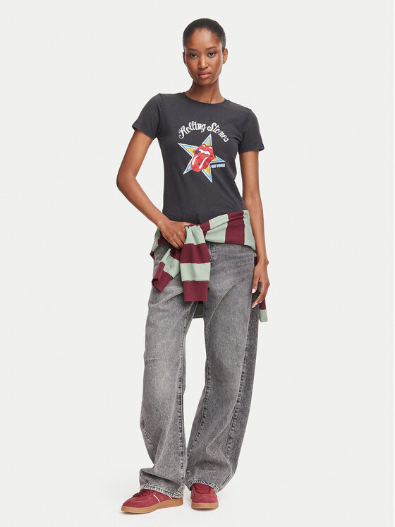 Guess Jeans Guess Jeans T-Shirt W6BI16 K5697 Μαύρο Regular Fit