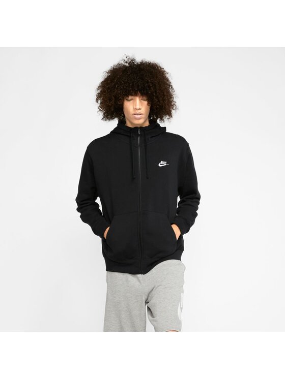 Nike Nike Felpa Sportswear Club Fleece Nero Regular Fit