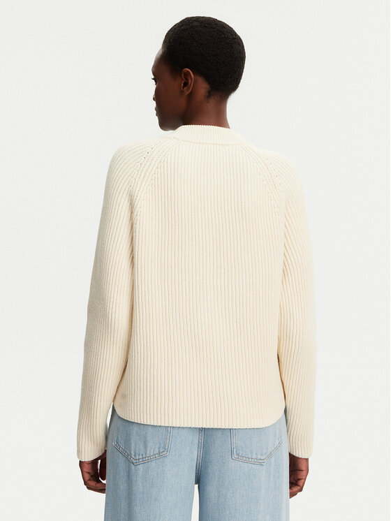 AMI Paris AMI Paris Sweter FKS024.KN0031 Écru Regular Fit
