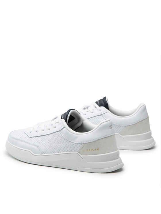 Tommy Hilfiger Tommy Hilfiger Sneakers Elevated Cupsole Perf Lather FM0FM04145 Bianco