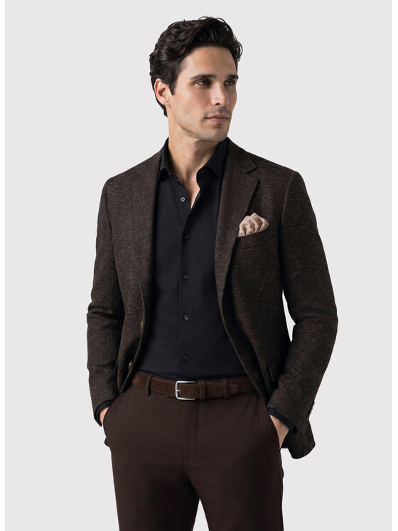 Pako Lorente Pako Lorente Marynarka P26WF-3X-013 Brązowy Slim Fit