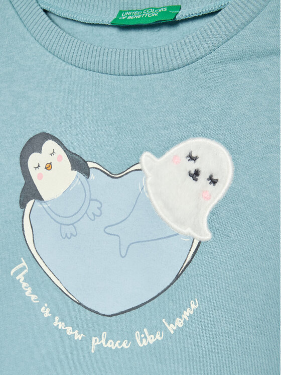 United Colors Of Benetton United Colors Of Benetton Džemperis 35TMG105N Mėlyna Regular Fit