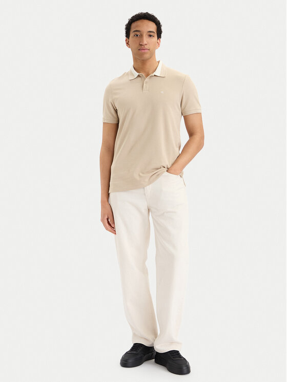 Calvin Klein Jeans Calvin Klein Jeans Pólóing LV04RG234G Világos bézs Regular Fit