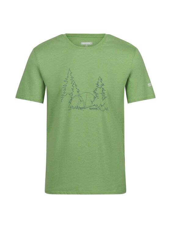 Regatta Regatta T-Shirt Breezed IV Zielony Short Fit