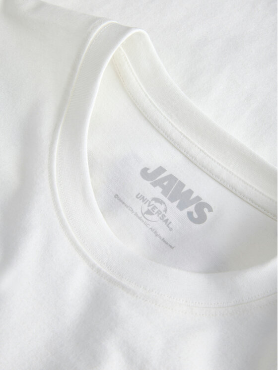 Jack & Jones Jack & Jones Hosszú ujjú Jaws 12286615 Fehér Relaxed Fit