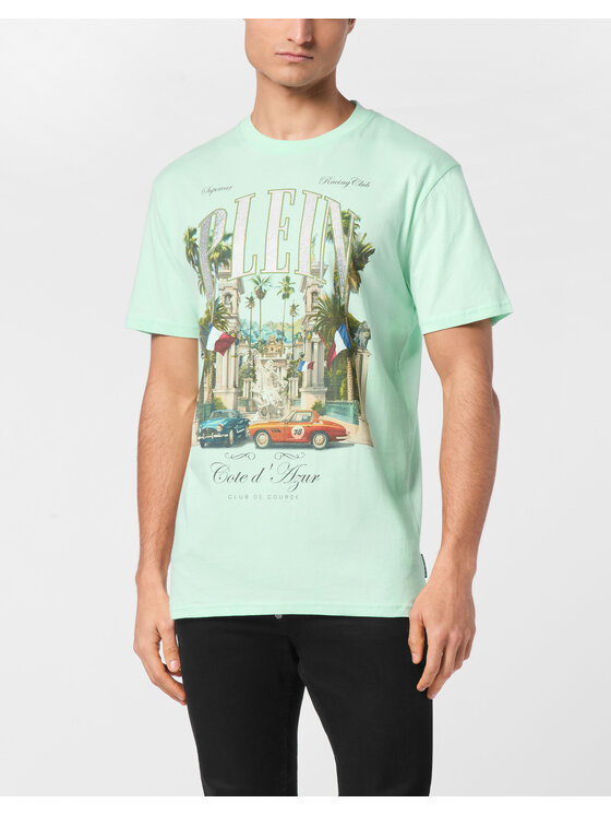 PHILIPP PLEIN PHILIPP PLEIN T-shirt 23585 Verde Regular Fit