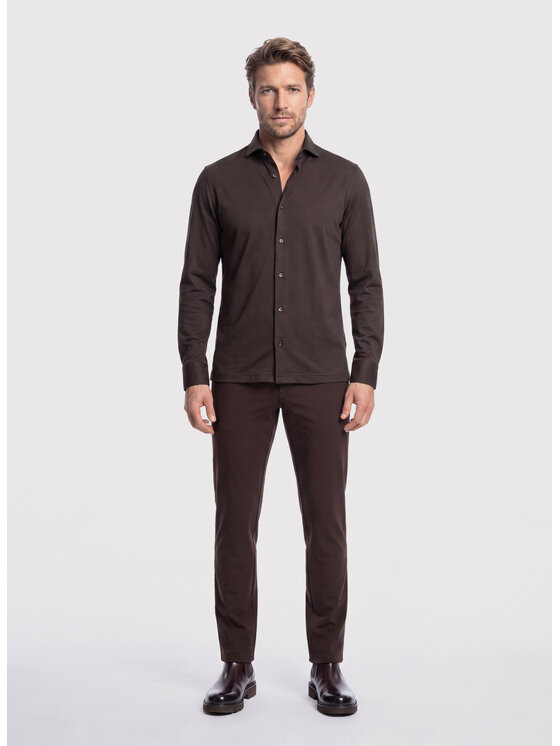 Pako Lorente Pako Lorente Koszula P26WF-1X-022 Brązowy Slim Fit