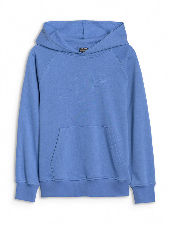 4F 4F Bluza BASIC+ Niebieski jasny Oversize