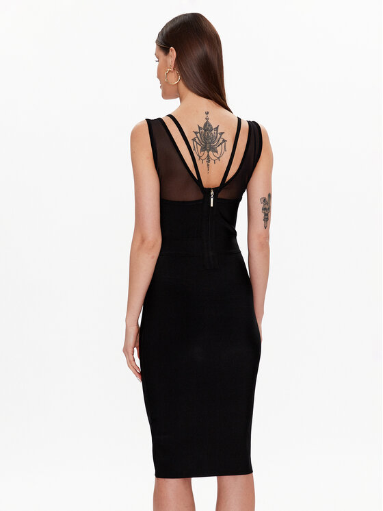 Marciano Guess Marciano Guess Коктейльна сукня Itzel 3GGK04 5036Z Чорний Slim Fit