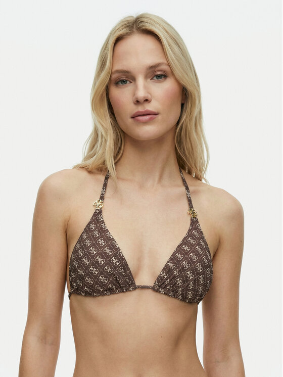 Guess Guess Bikini felső E6GJ48 KCBJ0 Barna