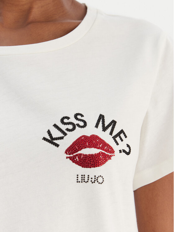 Liu Jo Sport Liu Jo Sport Тишърт TF5275 JS923 Екрю Regular Fit