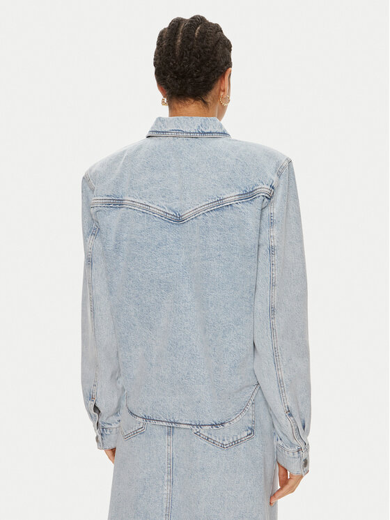 Gestuz Gestuz Koszula jeansowa Kaily 10909063 Niebieski Oversize