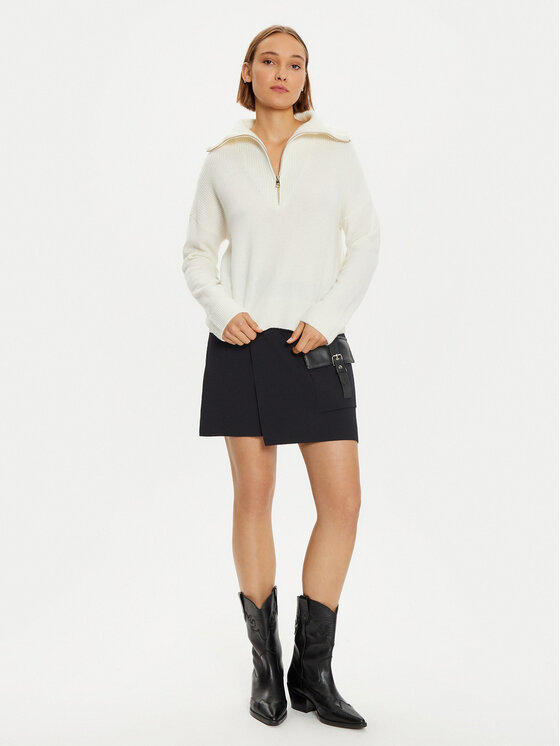 Liu Jo Liu Jo Rollkragenpullover WF4435 MS009 Écru Regular Fit