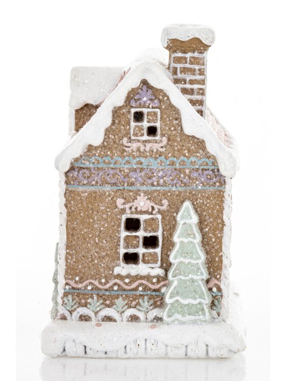 MIAhome MIAhome Figurka Domek piernikowy LED Kolorowy