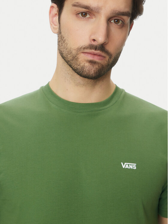 Vans Vans T-Shirt Left Chest Logo VN0A3CZE Zielony Classic Fit