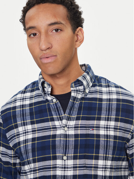 Tommy Hilfiger Tommy Hilfiger Cămașă Hero MW0MW41345 Bleumarin Regular Fit