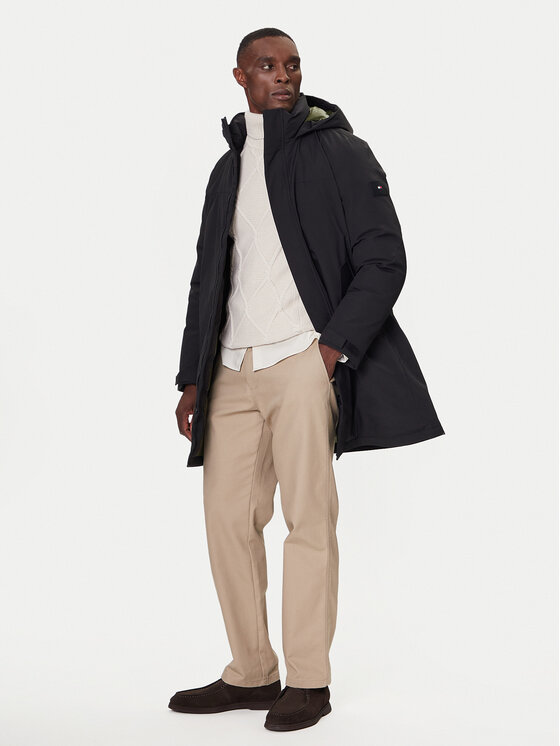 Tommy Hilfiger Tommy Hilfiger Prehodni plašč MW0MW41362 Črna Regular Fit