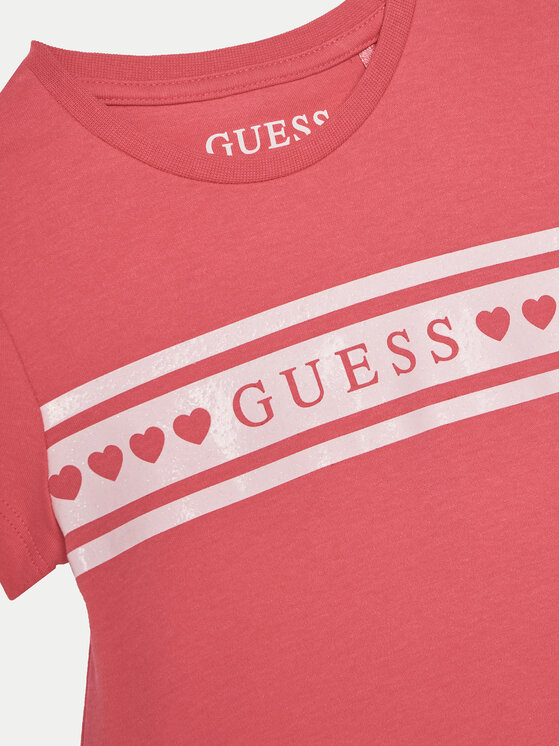 Guess Guess Každodenní šaty K5RK04 KA6W4 Růžová Regular Fit