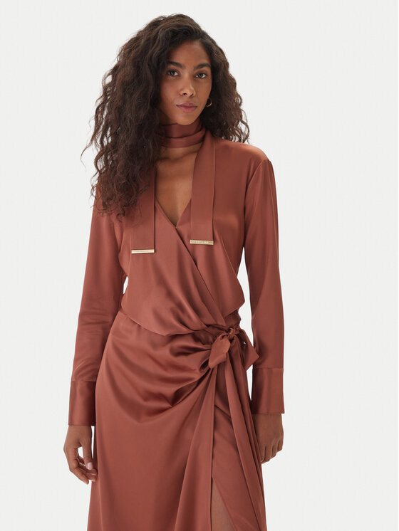 Marciano Guess Marciano Guess Večerna obleka 5GGK00 7246A Bordo rdeča Regular Fit