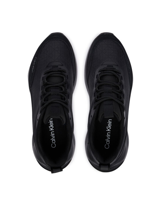 Calvin Klein Calvin Klein Laisvalaikio batai Light Eva Runn Laceup Aop HW0HW03292 Juoda