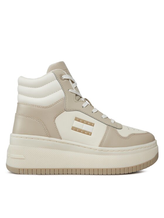 Sneakers Tommy Jeans Tjw Retro Basket Mc Lace Up EN0EN02422 Bej