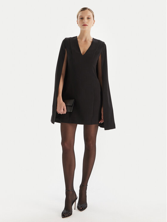 TWINSET TWINSET Kokteilinė suknelė 252TT2402 Juoda Regular Fit
