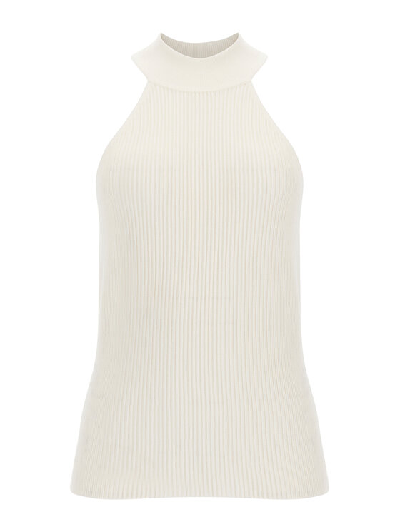 Guess Guess Pulover Shayna W2BR66 Z2YK2 Bej Slim Fit