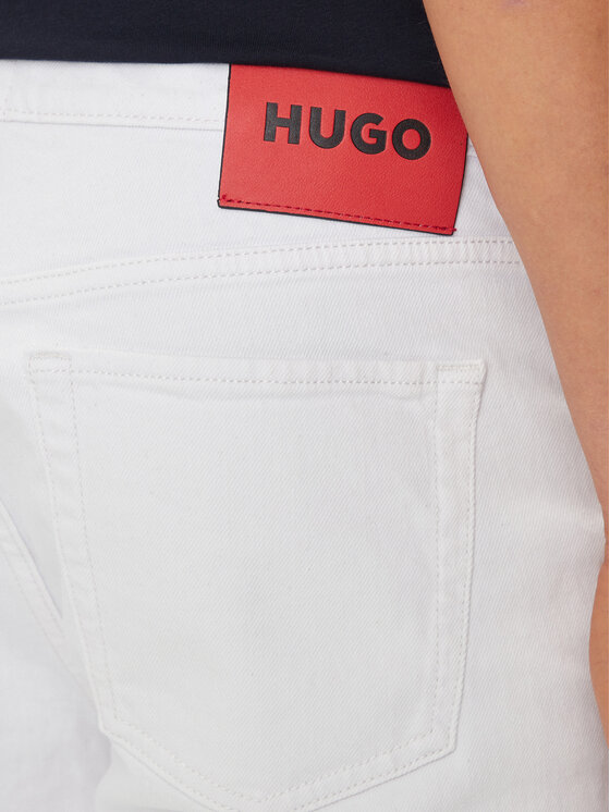 Hugo Jeansshorts 634/S 50511306 Weiß Tapered Fit | Modivo.de