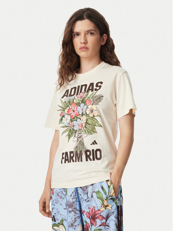 adidas Tricou Fram Rio Graphic KR0280 Crem Regular Fit