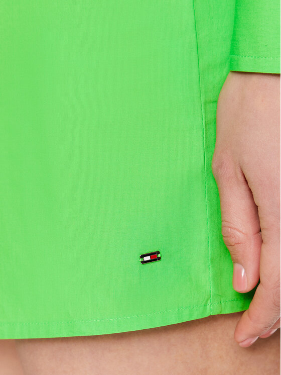Tommy Hilfiger Tommy Hilfiger Vestito chemisier WW0WW37976 Verde Regular Fit