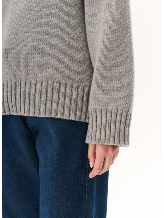 LEBRAND LEBRAND Sweter Farren Szary Regular Fit