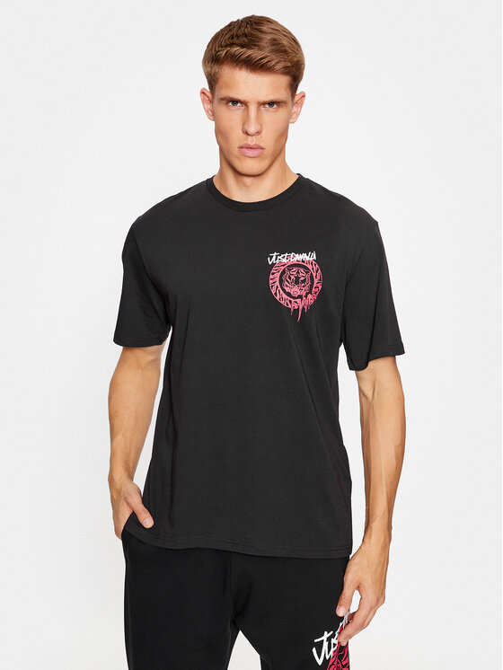 T-Shirt Just Cavalli, Velikost:L, Barva: Černá, 75OAHG03