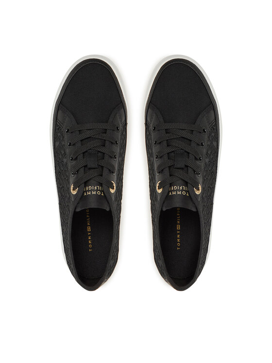 Tommy Hilfiger Tommy Hilfiger Sneakersy Vulc Embroidered Sneaker FW0FW08685 Čierna