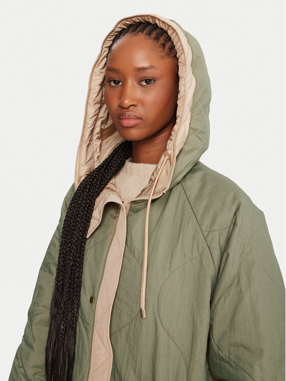 えむ Ocieplana kurtka - Ciemnobrązowy - ONA | H&M PL