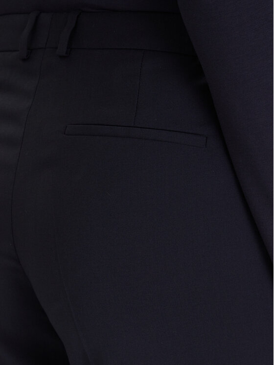 BOSS Boss Текстилни панталони 50490051 Тъмносин Regular Fit