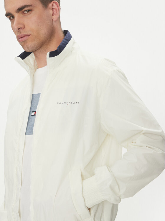 Tommy Jeans Tommy Jeans Átmeneti kabát Essential DM0DM21667 Fehér Regular Fit