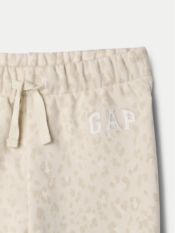Gap Gap Spodnie dresowe 635490 Écru Regular Fit