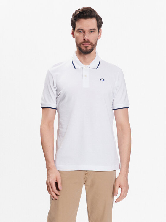 La Martina Polo BPMP04 PK031 Balts Regular Fit