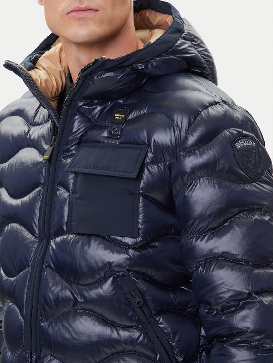 Blauer Blauer Prijelazna jakna 25WBLUC02080 Tamnoplava Regular Fit