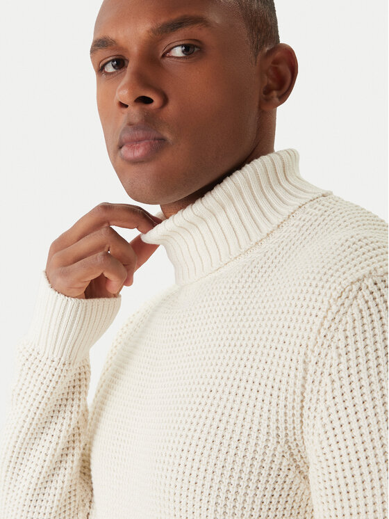 JOOP! Jeans JOOP! Jeans Rollkragenpullover Hollio 30048179 Écru Modern Fit
