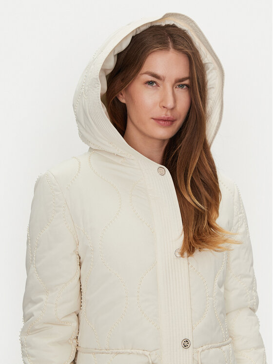 Guess Guess Parka Maite W4BL56 WGL30 Écru Regular Fit
