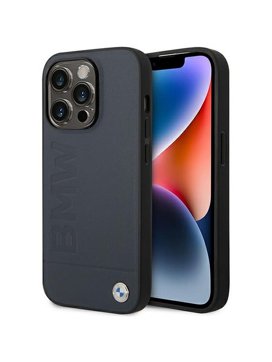 BMW Motorsport BMW Motorsport Etui na telefon iPhone 14 Pro Max Granatowy