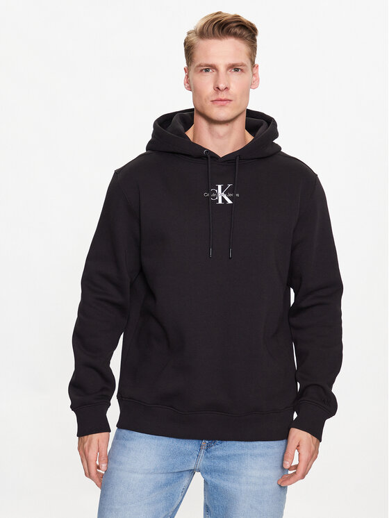 Calvin Klein Jeans Calvin Klein Jeans Majica dugih rukava J30J323749 Crna Regular Fit