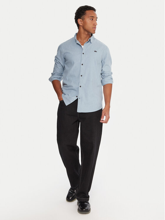 Quiksilver Quiksilver Marškiniai Premium Stretch EQYWT04670 Žydra Regular Fit