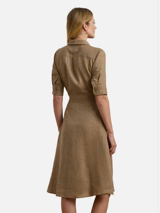 LAUREN RALPH LAUREN LAUREN RALPH LAUREN Sukienka koszulowa 200905667016 Beżowy Regular Fit