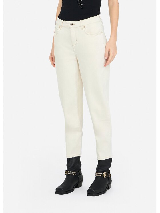 Liu Jo Liu Jo Pantaloni di tessuto UF5135TS05309041 Bianco Carrot Fit