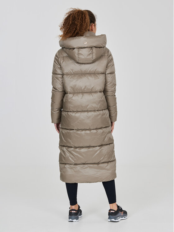 Athlecia Athlecia Зимно яке Elly W Maxi Puffer EA233361 Кафяв Regular Fit
