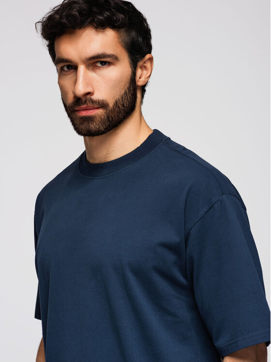 Ombre Ombre Komplet t-shirtów OM-TSBC-0291 Kolorowy Loose Fit